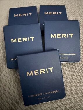 MERIT - Retrospect, L’Extrait de Parfum, 3ml / 0.10 fl. oz, - Lot of (5)
